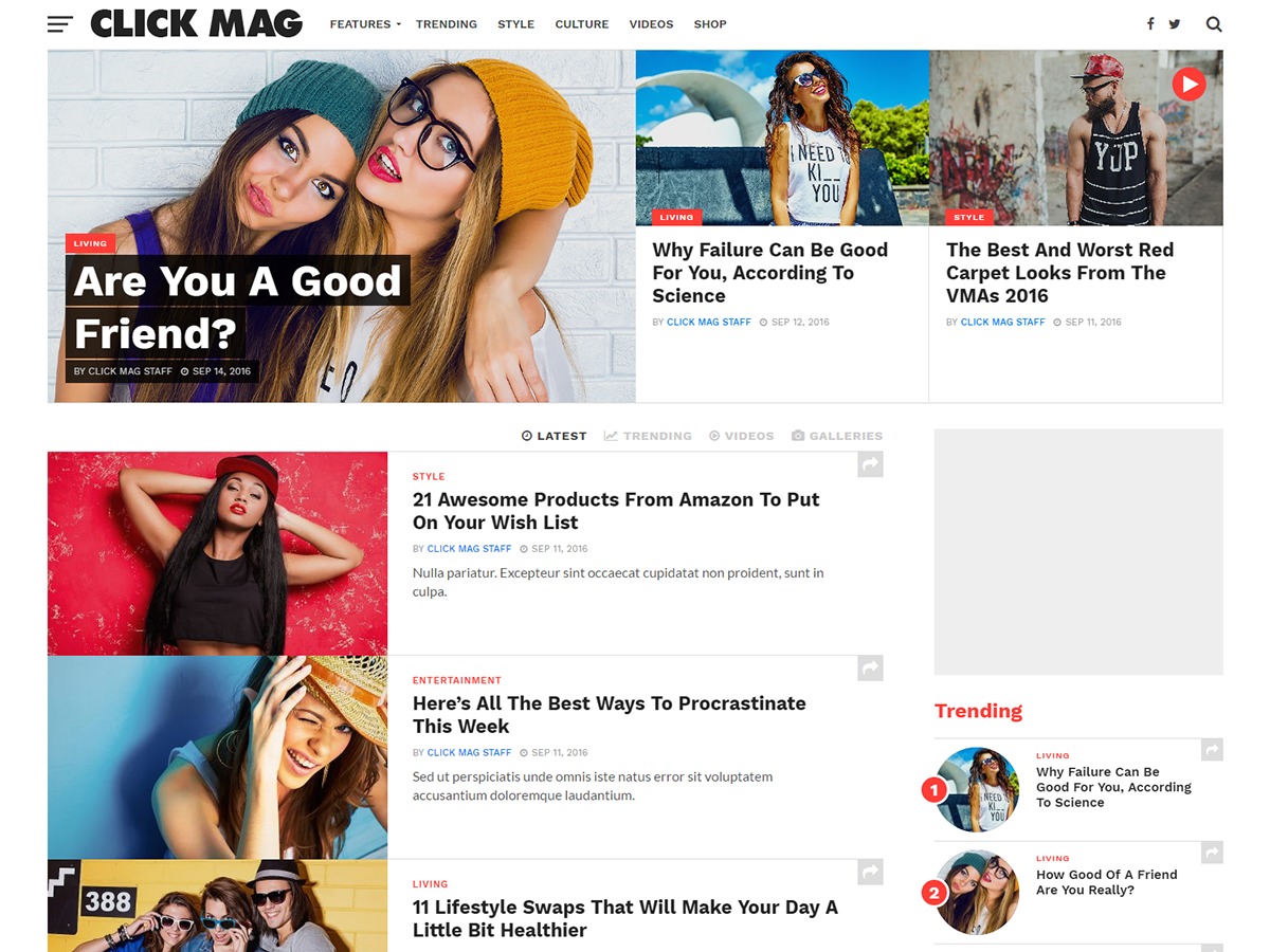 Click Mag Child Wordpress Theme Screenshot