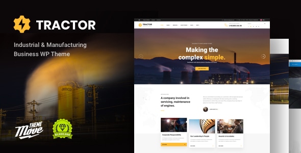 Tractor - Industrial, Industry & Manufacturing WordPress Theme