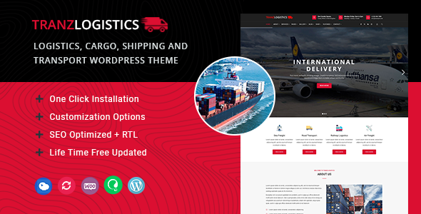 Tranzlogistics - Logistics & Cargo Shipping WordPress Theme