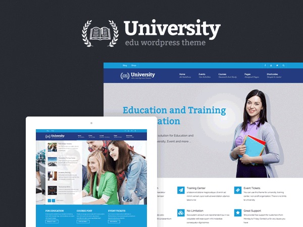 University Child Wordpress Theme Screenshot