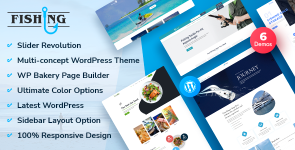 Water Sports, Yacht & Fishing WordPress Theme With AI Content Generator