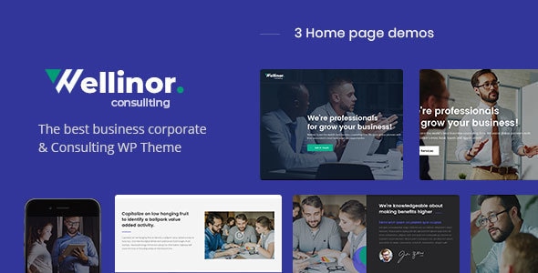 Wellinor - Business Consulting WordPress Theme