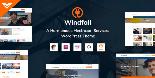 Windfall - Electrician Services WordPress Theme