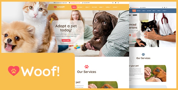 Woof! - Pet WordPress Theme