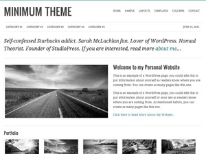 Minimum Child Theme Wordpress Theme Screenshot