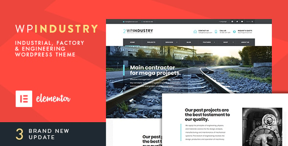 WP Industry - Industrial & Engineering WordPress Theme