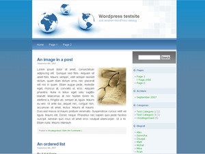 LiasBlueWorld Wordpress Theme Screenshot